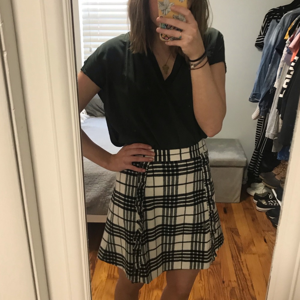 Loft Plaid Skirt